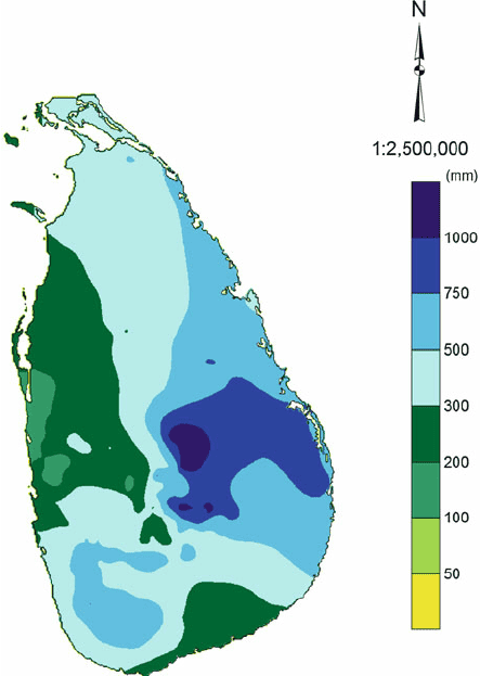 NE Monsoon Weather in Sri Lanka