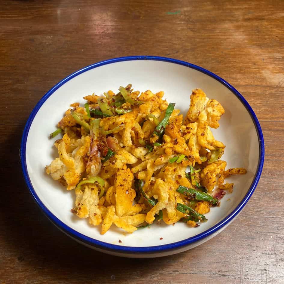 A dish of Hot Butter Cuttlefish