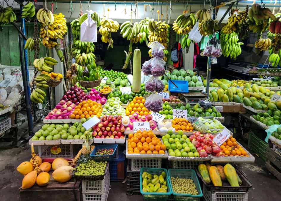 A fruit stall in Kandy
