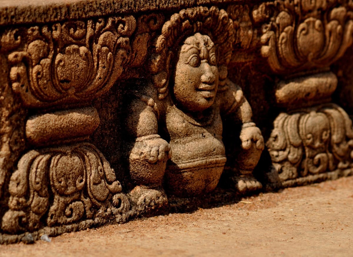 Ancient Stone Carvings in Anuradhapura