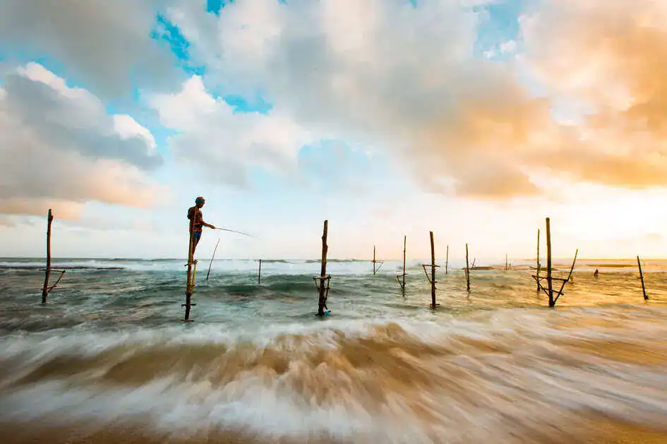 Stilt Fishing in Hikkaduwa