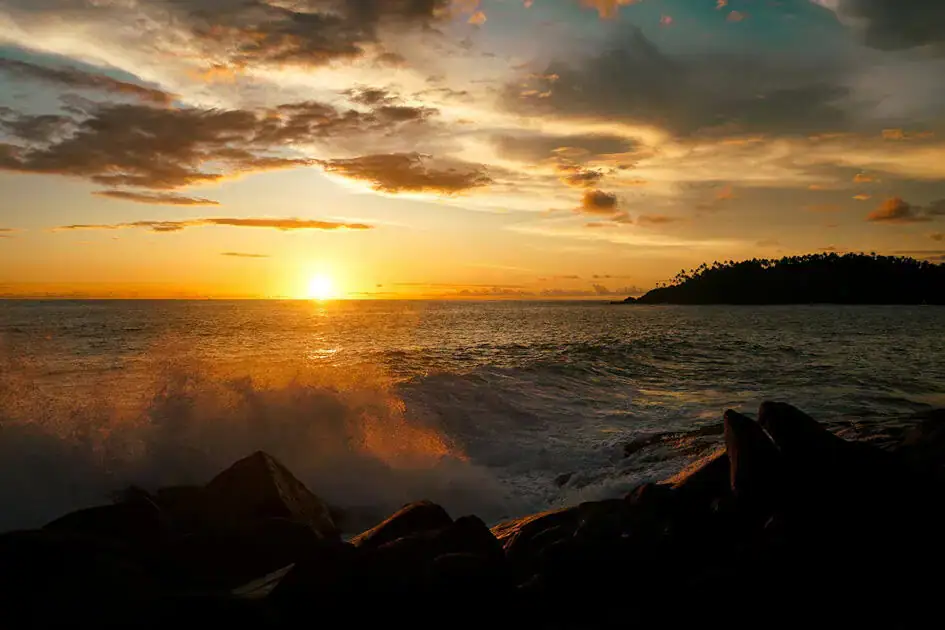 Sunset From the Parrot Rock - Mirissa