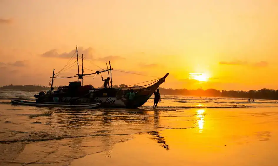 Sunset Silhouettes at Weligama Beach