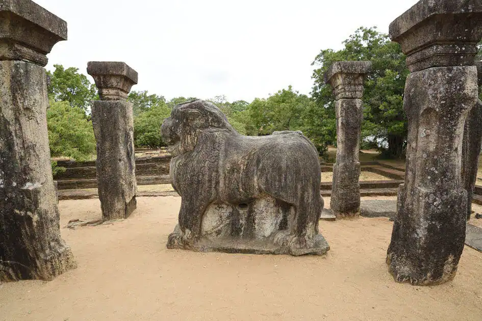 The Council Chamber of King Nissanka Malla with Lion Throne