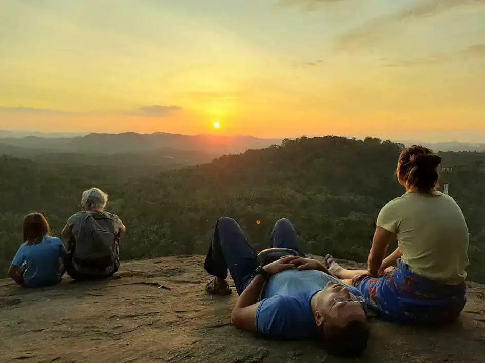 Sunset at the Mulkirigala Rock Temple