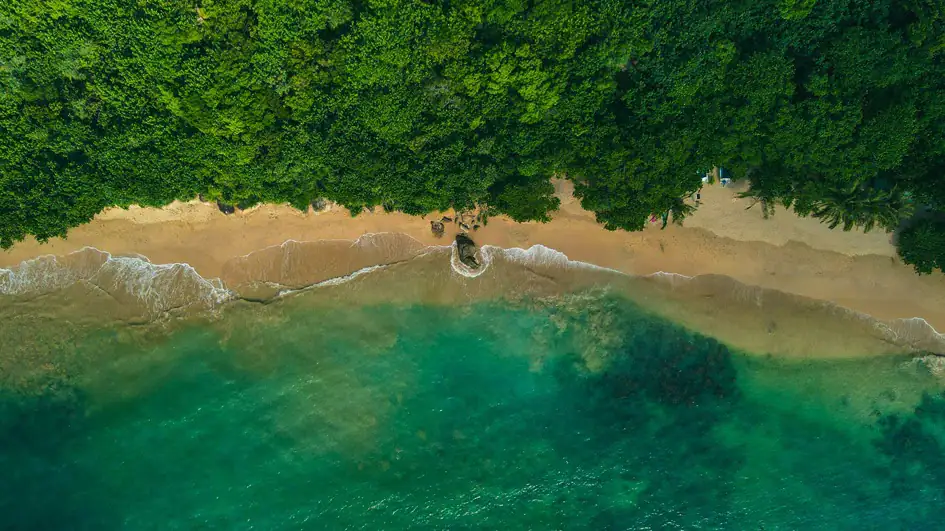 Aerial View of Rumassala - Unawatuna