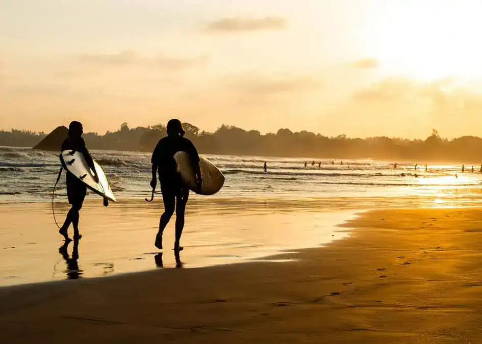 At the End of the Day in Weligama - Surfing in Sri Lanka