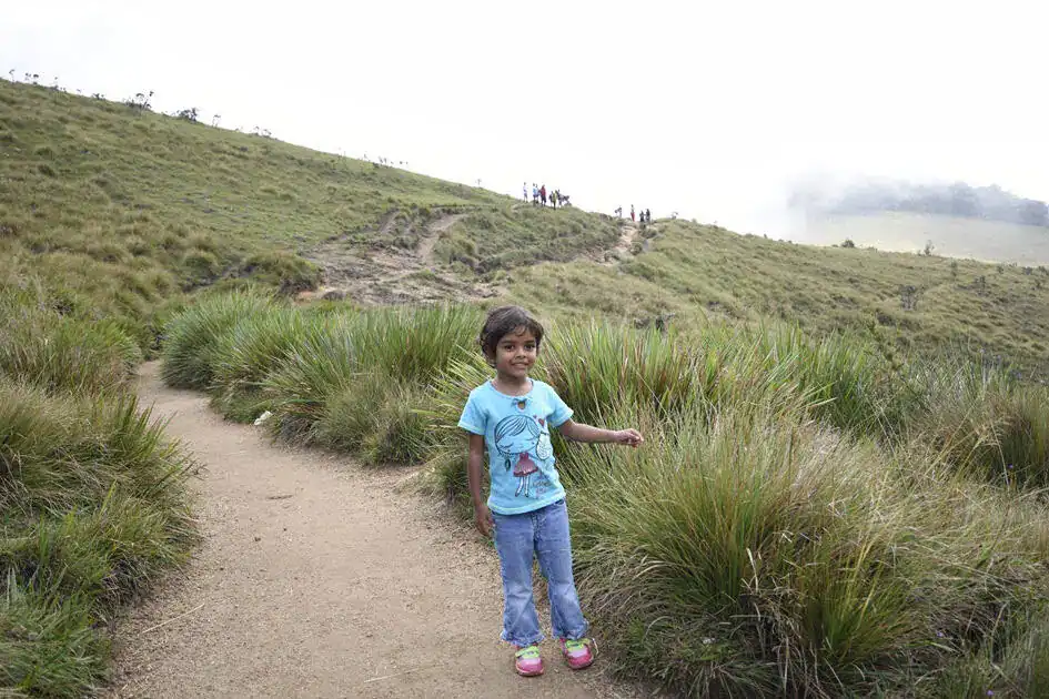 My Daughter Nethuli - Walking Along the Main Trail