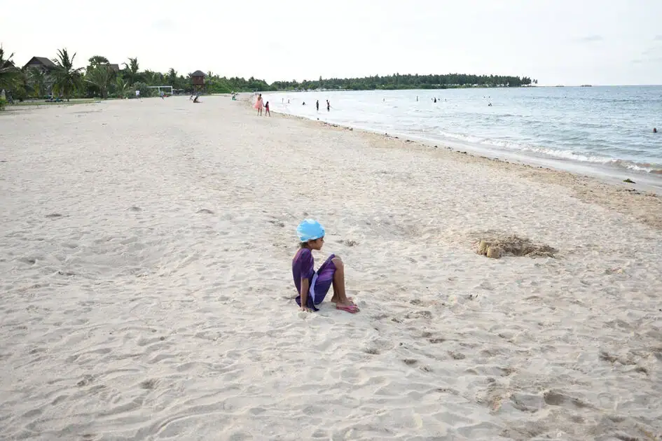 My Daughter, Nethuli on the Passikudah Beach