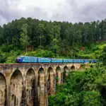 The Blue Train over the Nine Arch Bridge