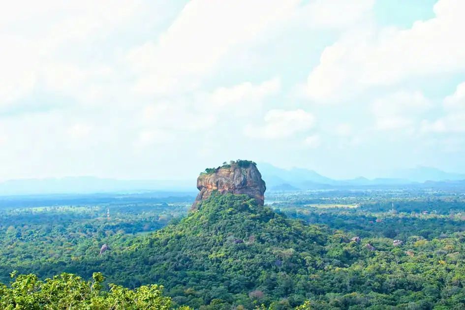 View of Sigiriya Rock from Pidurangala