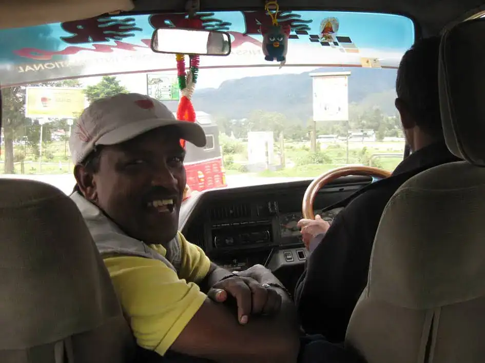 A tour guide in Nuwara Eliya