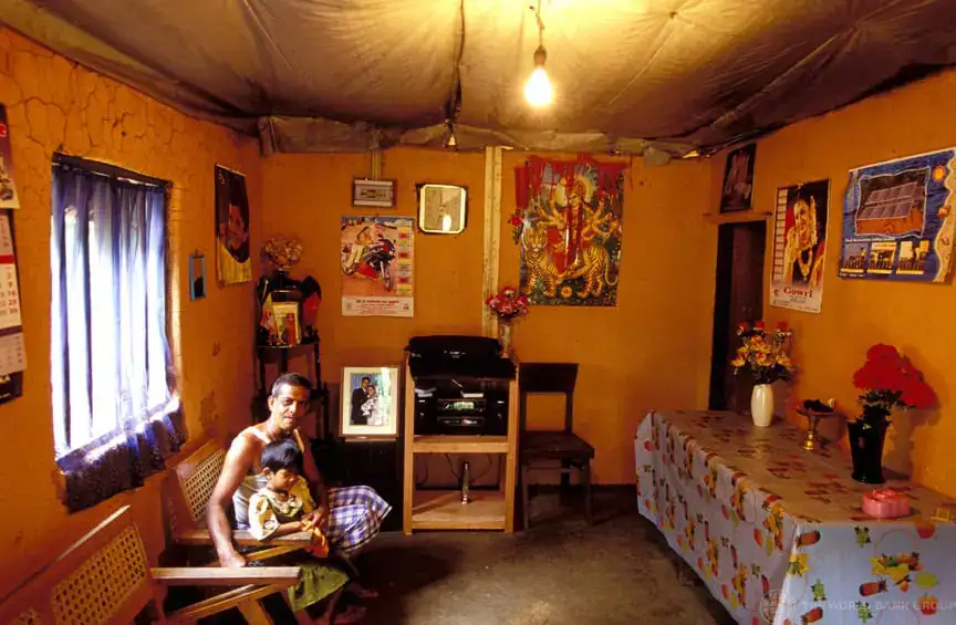 Inside of a village house