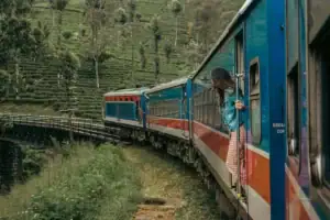 Kandy to Ella Train Through the Tea Hills