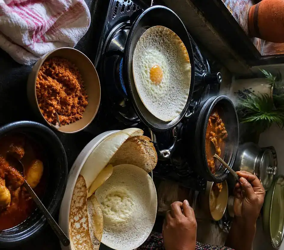 Making Delicious Hoppers and A Curry