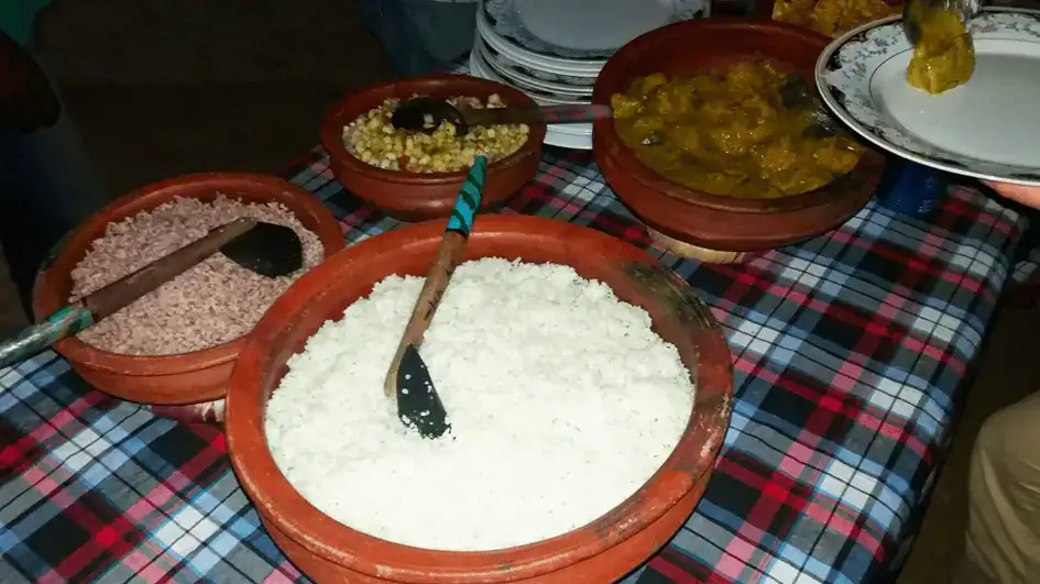 Rice and Curries for A Village Dinner