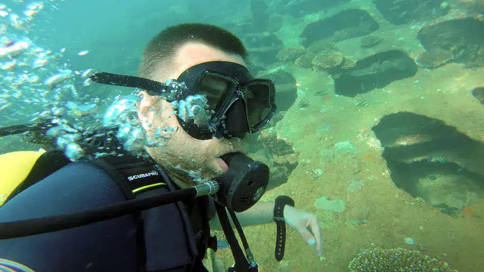 The bottom of the sea in Passikudah