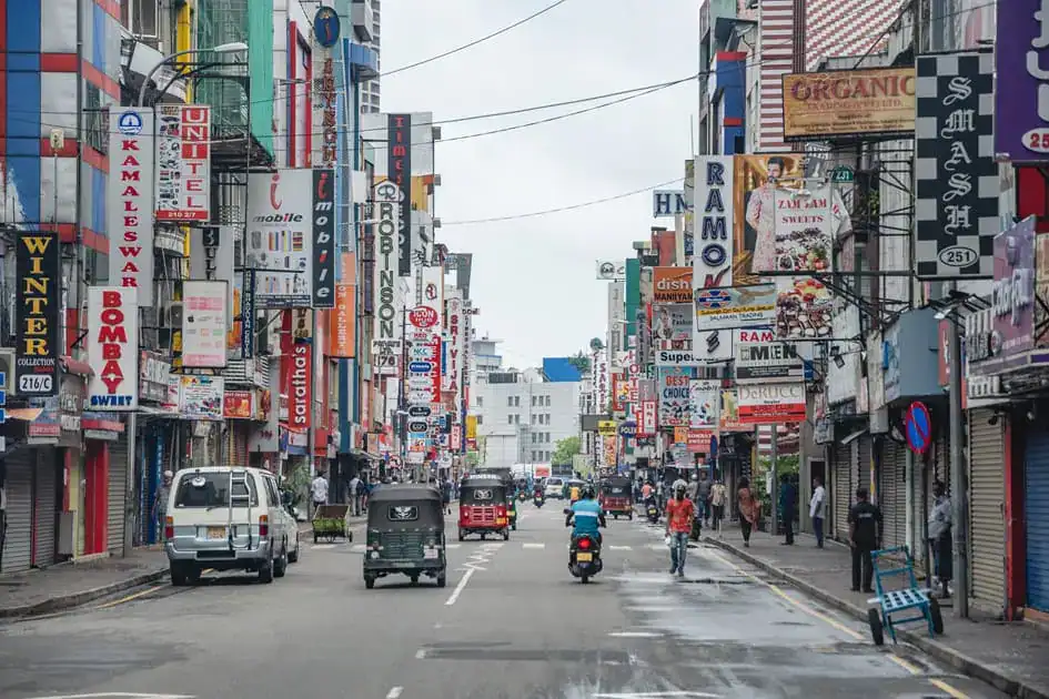 A Market Street in Colombo