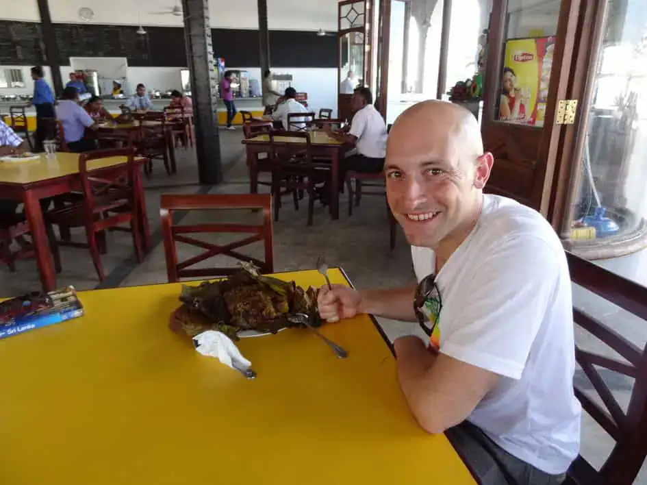 Lamprais for lunch in Colombo