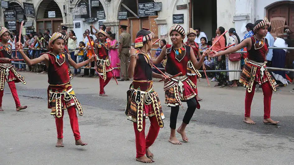 Stick Dancers in Kandy