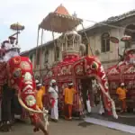 The ceremonial Tusker carrying the Buddha's Tooth Relic casket - Kandy Esala Perahera