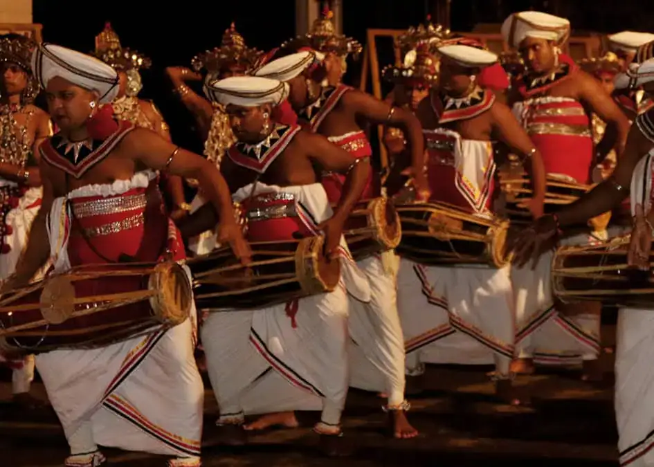 Traditional Drummers - Perahera in Sri Lanka