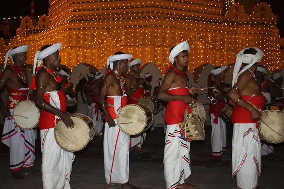 Traditional Drummers near the temple of the tooth, Kandy