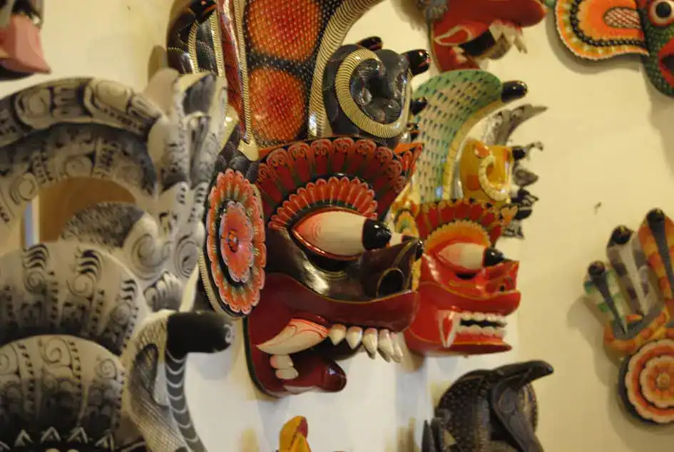 Traditional masks in Ambalangoda