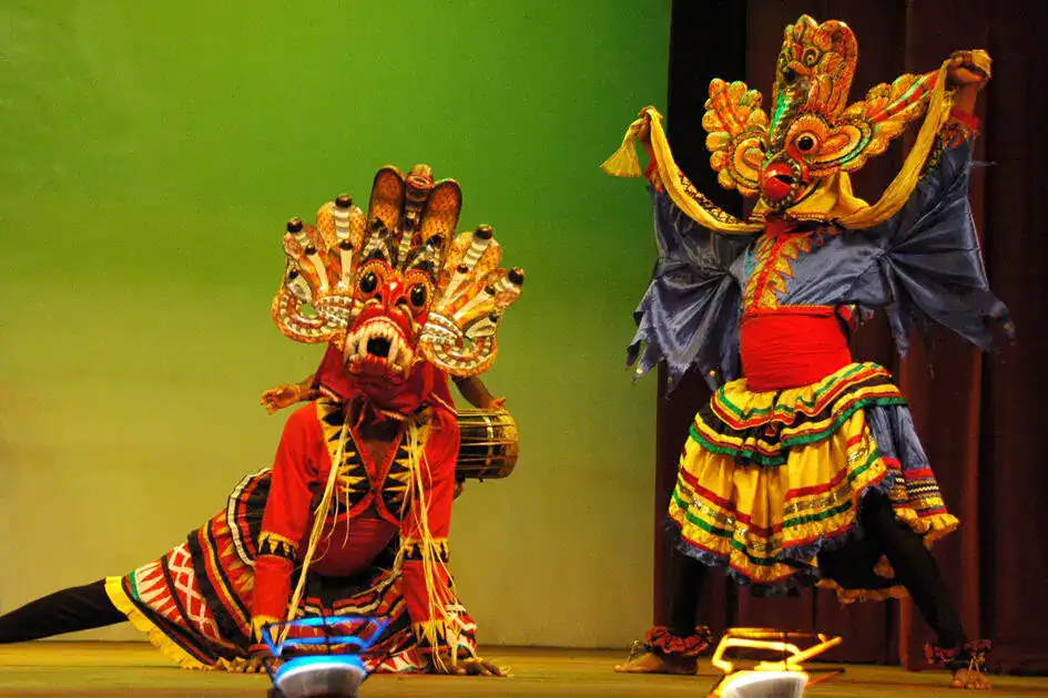 A Devil Dance with Raksha Masks
