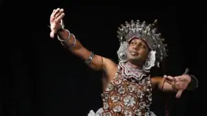 A traditional dance in Sri Lanka