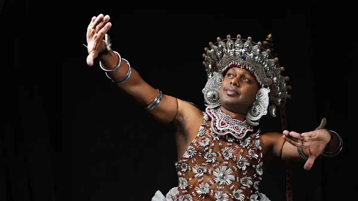 A traditional dance in Sri Lanka