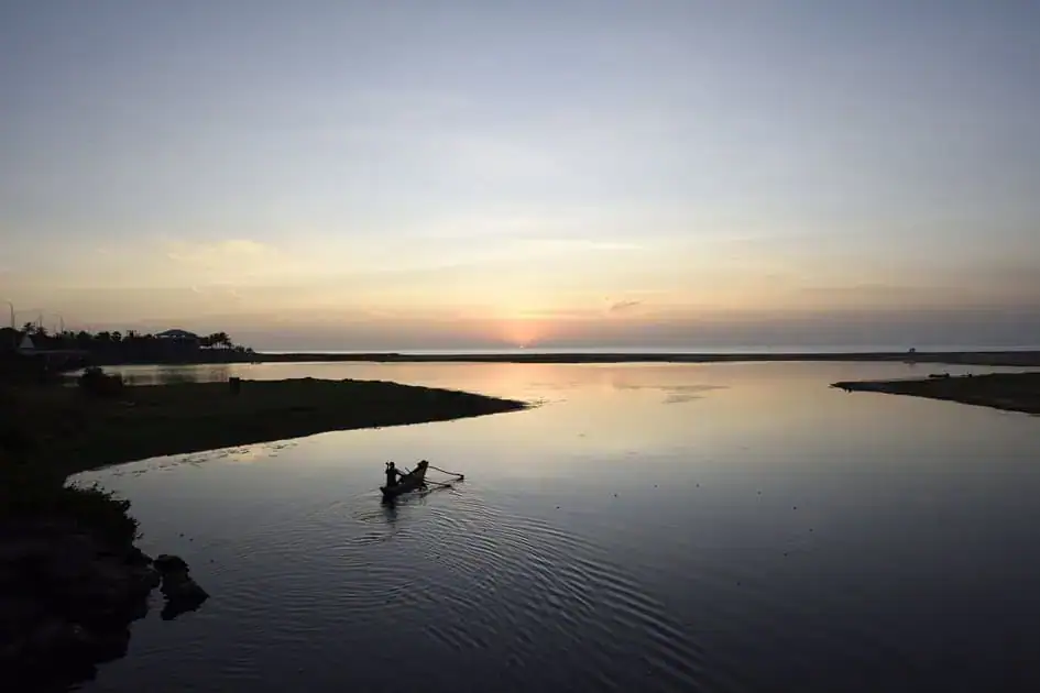 Sunrise from the Arugam Bay Bridge