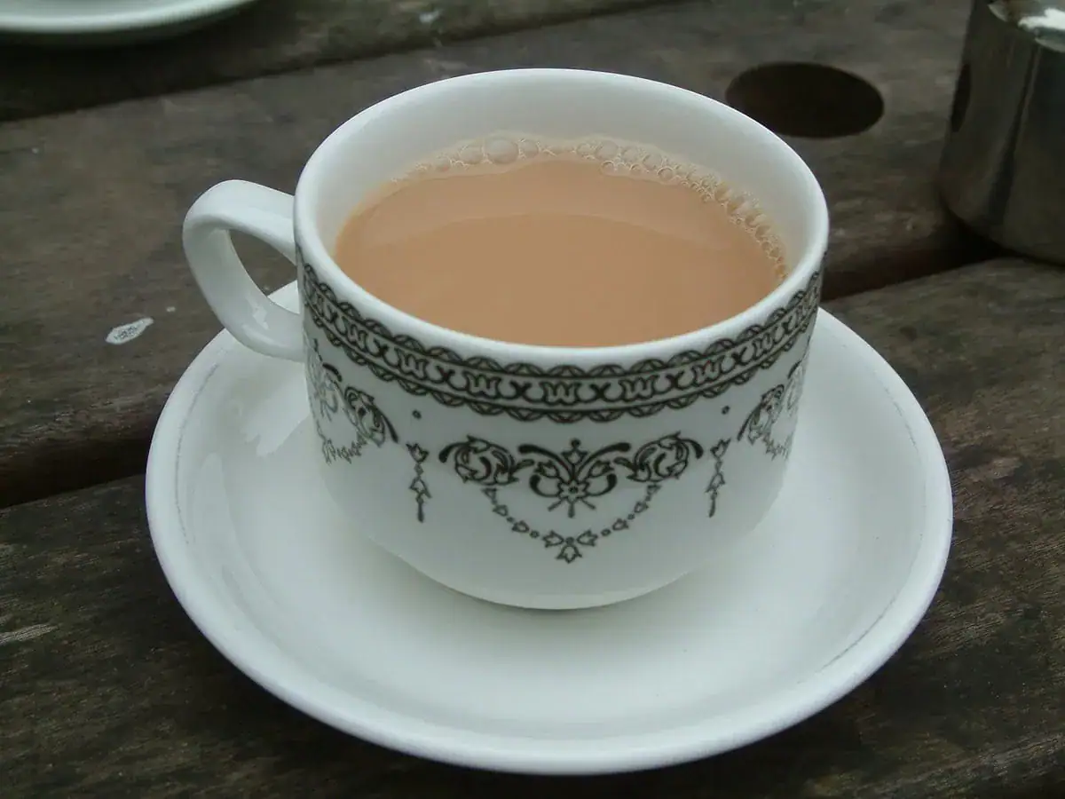 A cup of Sri Lankan milk tea
