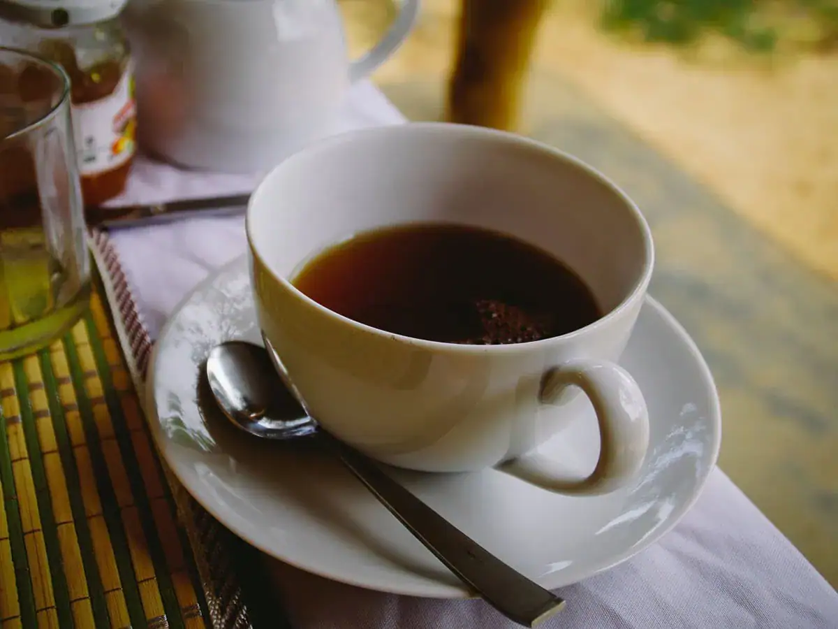 A cup of pure Ceylon Tea in Sri Lanka