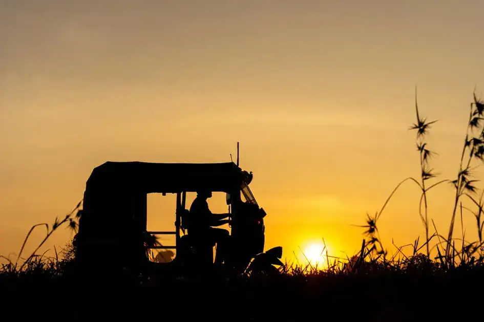 A tuk-tuk ride and sunset