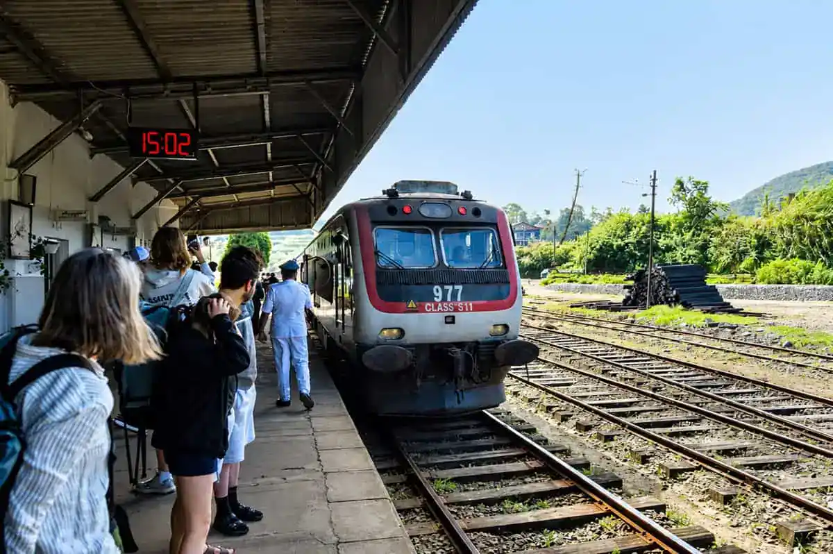 Ambewela Railway Station in Sri Lanka