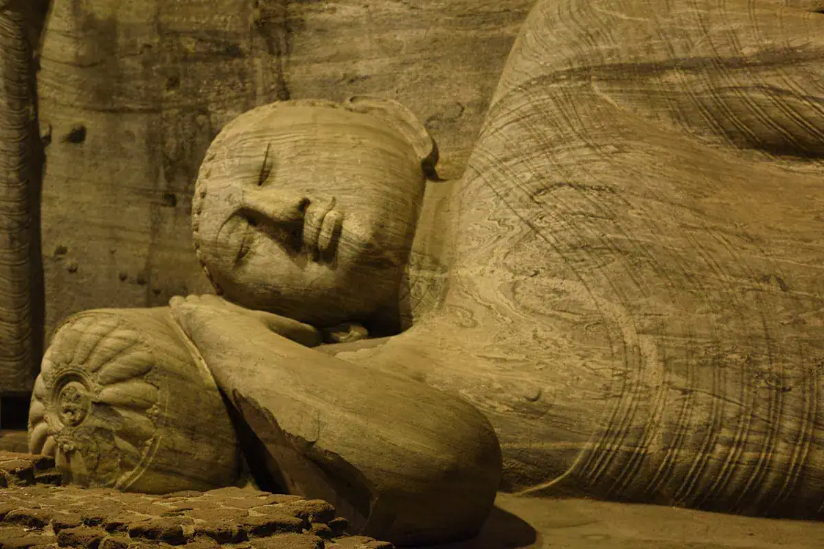 Buddha statue at Gal Vihara in Sri Lanka