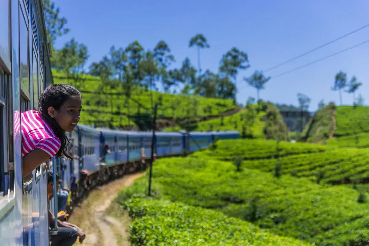 Scenic train journey from Kandy to Ella in Sri Lanka