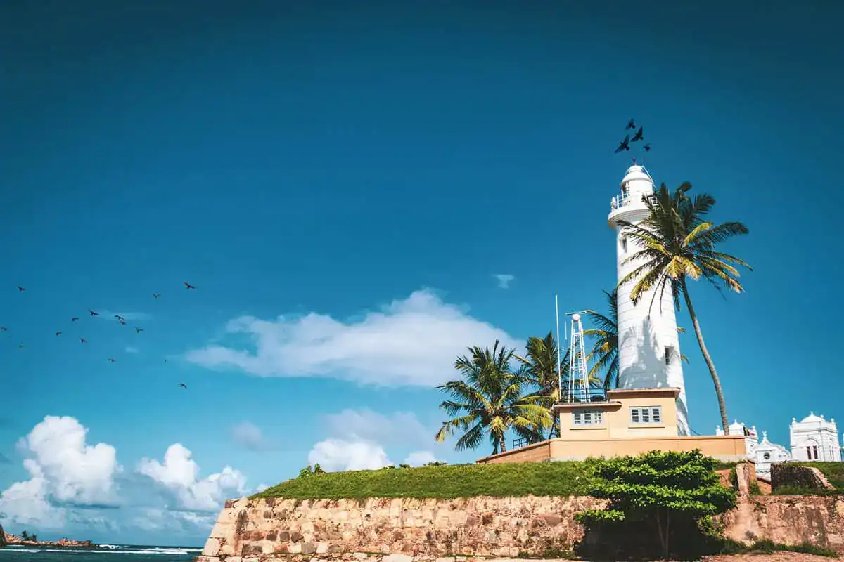 Lighthouse at Galle Fort in Sri Lanka