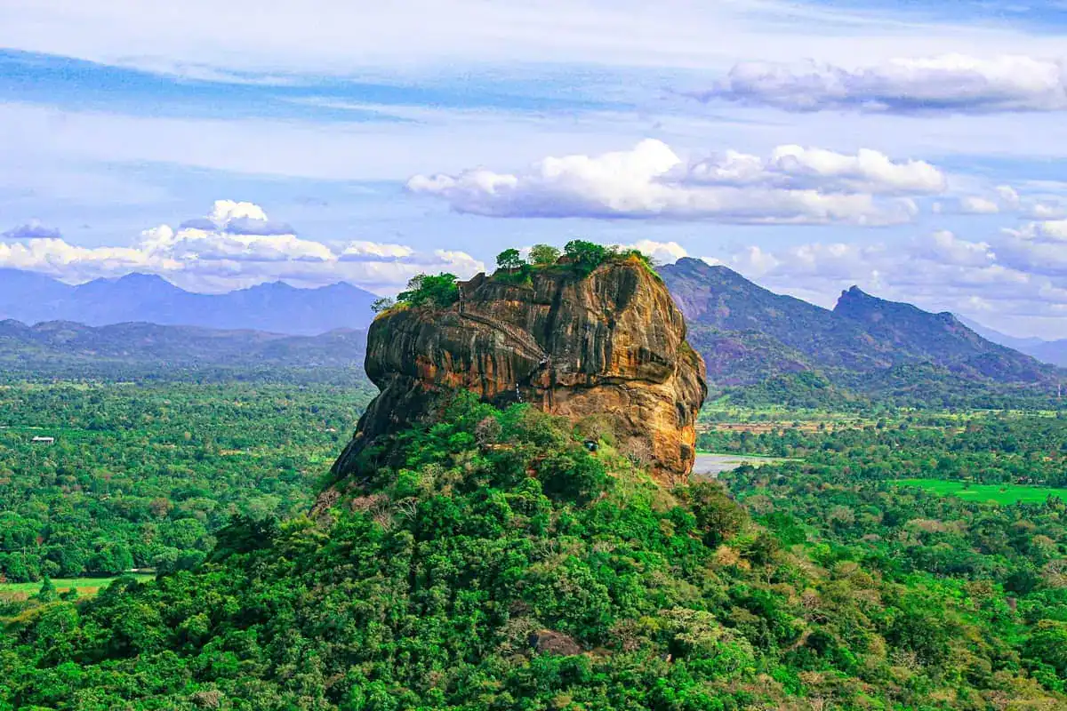 Sigiriya landscape in Sri Lanka