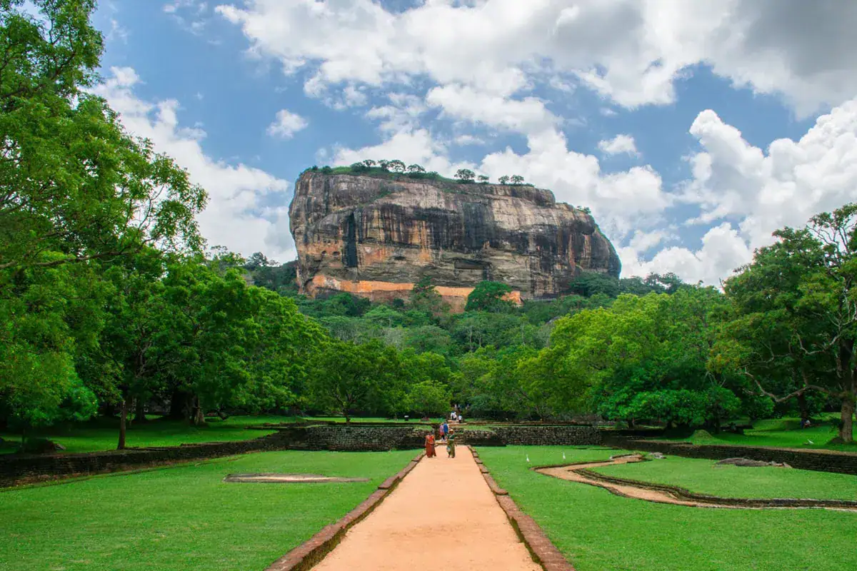 Sigiriya Rock Fortress and water gardens, one of the top things to do in Sri Lanka
