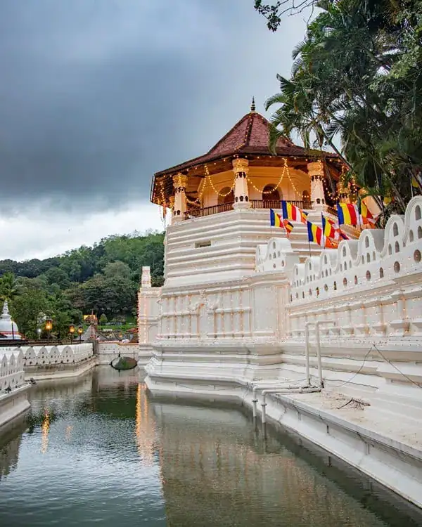 Temple of the Tooth in Kandy, Sri Lanka