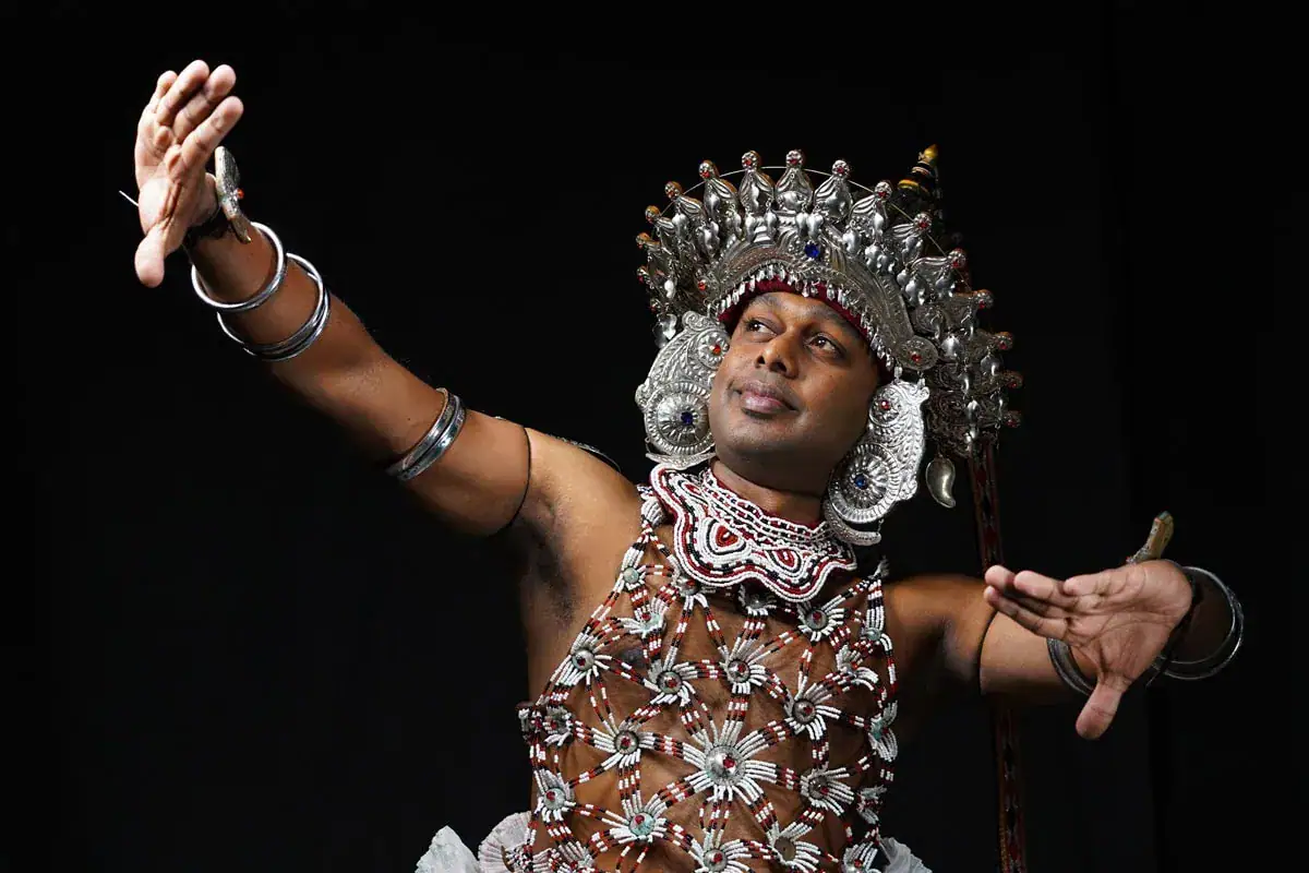 Traditional Sri Lankan dancer representing culture and heritage
