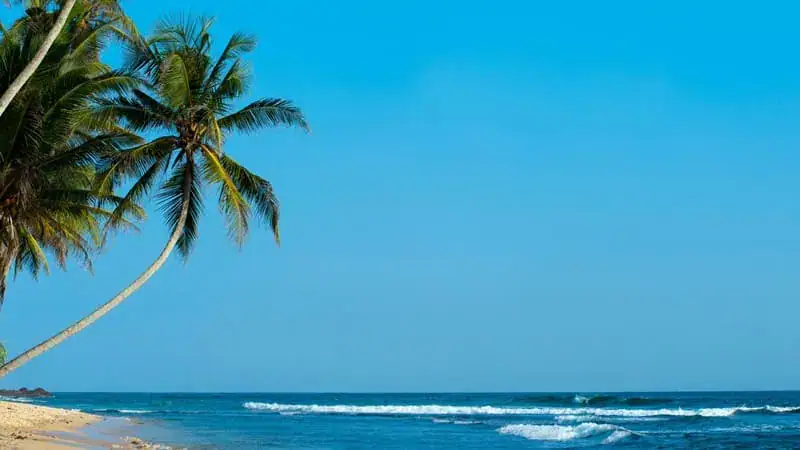 Unawatuna Beach in Sri Lanka