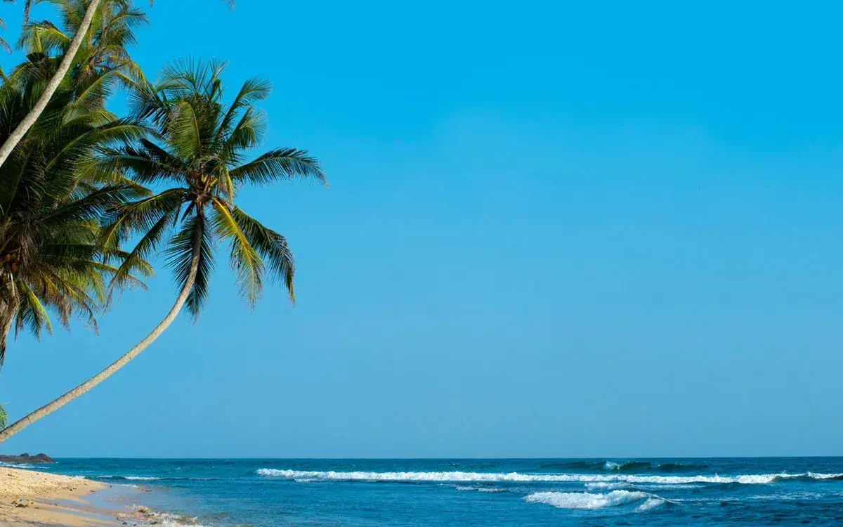 Unawatuna on the South Coast of Sri Lanka