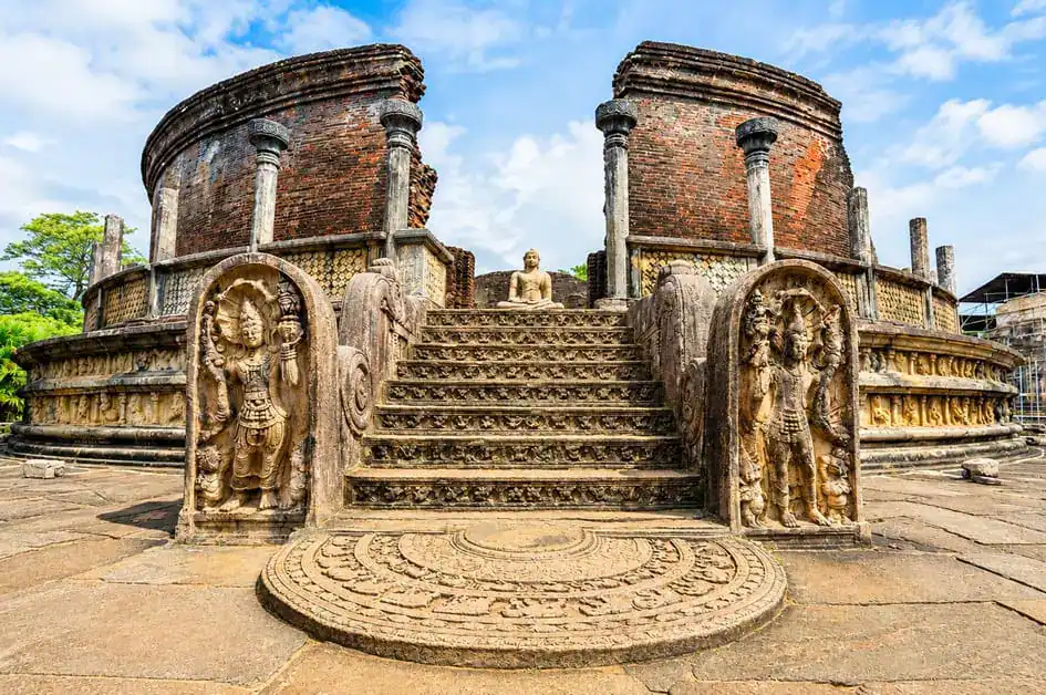 Vatadage in Polonnaruwa - Sri Lanka itinerary for October to November