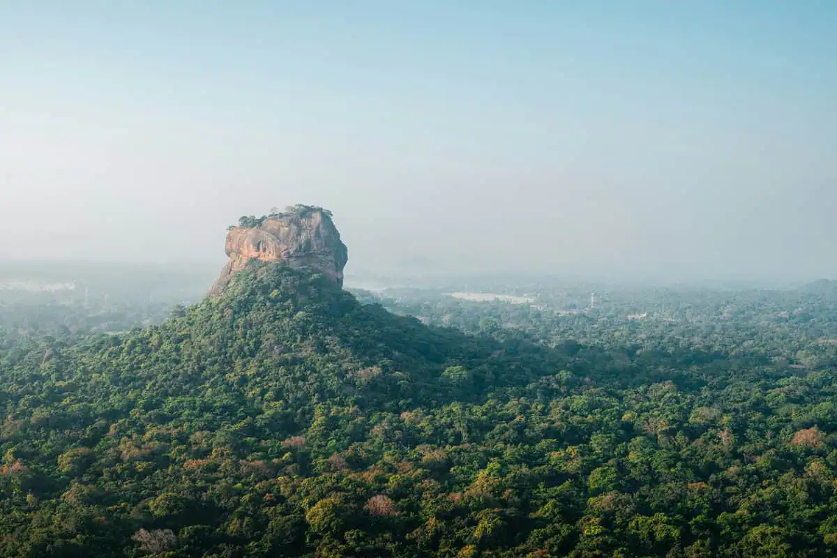 Scenic landscape in Sri Lanka