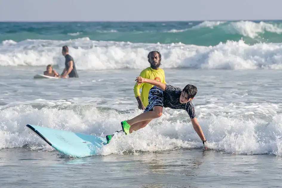 A Kid - Learning to Surf