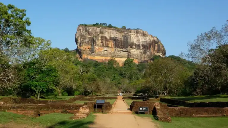 Along the Water Garden to the Sigiriya Rock