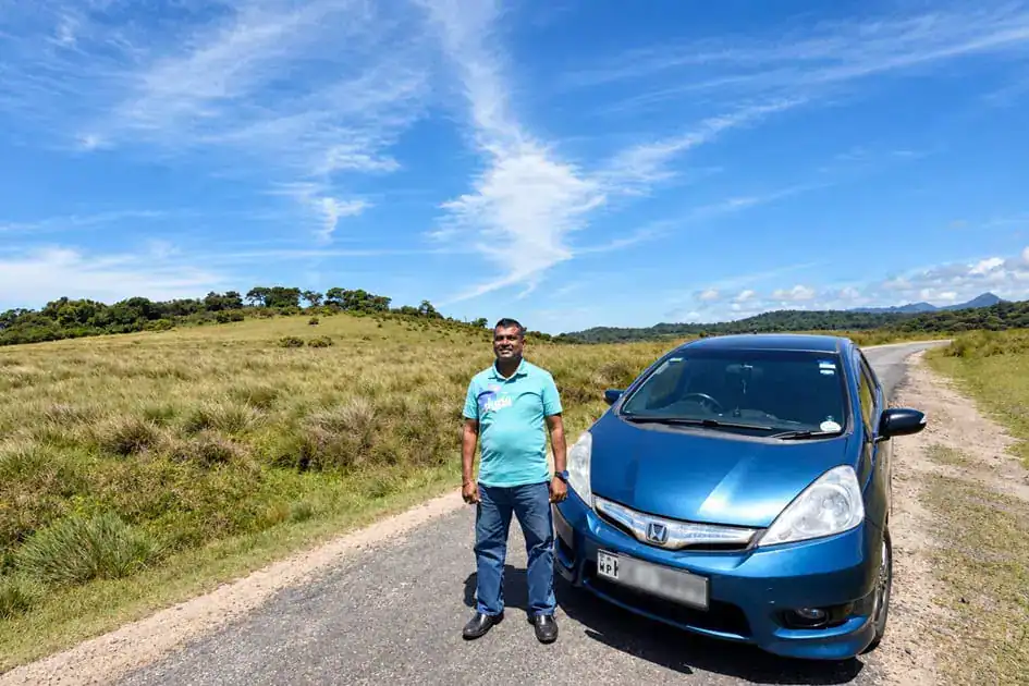 Our chauffeur tourist guide, Terance Janith - Horton Plains National Park